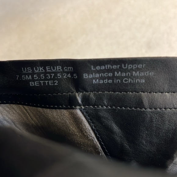 Franco Sarto Black Leather Booties - Picture 6 of 6